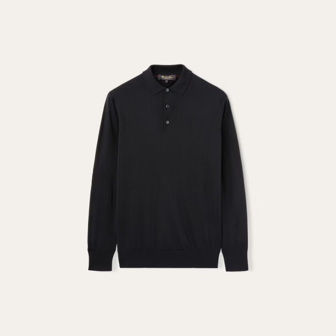 loro piana wool polo shirt